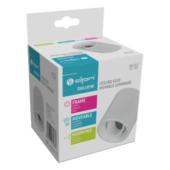 Kužište za GU10 žarulju max 35W 100x93x93mm okruglo bijelo DWL001W Kužište za GU10 žarulju max 35W 100x93x93mm okruglo bijelo DWL001W