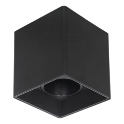 Kućište za GU10 žarulju max 35W 100x93x93mm kvadratno crno DWL002B