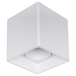Kućište za GU10 žarulju max 35W 100x93x93mm kvadratno bijelo DWL002W