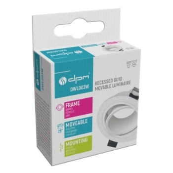 Kućište za GU10 žarulju max 35W fi90 okruglo bijelo DWL003W Kućište za GU10 žarulju max 35W fi90 okruglo bijelo DWL003W