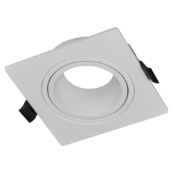 Kućište za GU10 žarulju max 35W 92x92x28mm kvadratno bijelo DWL004W