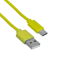 Kabel USB A - USB C 1m žuti DPM EN1725