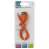 Kabel USB A - USB C 1m narančasti DPM EN1730