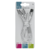 Kabel USB 6u1 1,5m bijeli DPM EN1744