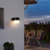 Zidna solarna svjetiljka 2W 3000-6000K 300lm IP65 okrugla crna DPM GRD226C