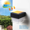 Zidna solarna svjetiljka 2W 3000-6000K 300lm IP65 kvadratna crna DPM GRD226S