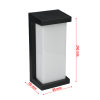 Zidna svjetiljka 18W 4000K 1800lm IP54 crna DPM GRD230 Zidna svjetiljka 18W 4000K 1800lm IP54 crna DPM GRD230