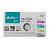 Zidna svjetiljka 18W 4000K 1800lm IP54 okrugla crna DPM GRD232