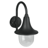 Zidna svjetiljka E27 IP44 crna DPM GRD239