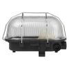 Zidna svjetiljka E27 40W 180x110x125mm IP44 brodska crna, staklo sa metalnom mrežom DPM OPR054B Zidna svjetiljka E27 40W 180x110x125mm IP44 brodska crna, staklo sa metalnom mrežom DPM OPR054B