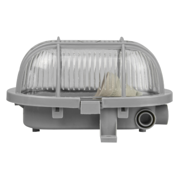 Zidna svjetiljka E27 40W 180x110x125mm IP44 brodska siva, staklo sa plastičnom mrežom DPM OPR055G