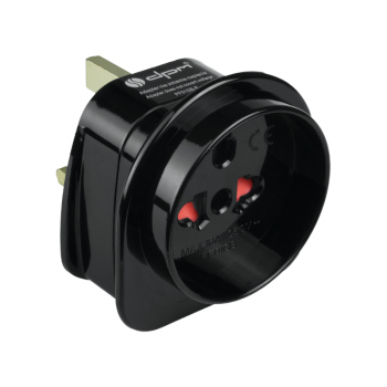 Adapter putni UK 110-250V 10A crni DPM PF01GB-B