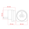 Adapter putni USA 110-250V 10A crni DPM PF01US-B Adapter putni USA 110-250V 10A crni DPM PF01US-B