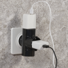 Schuko električni razdjelnik, 3 utičnice crna DPM SP901B