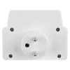 Schuko električni razdjelnik s prekidačem, 3 utičnice, 2 USB bijela/siva DPM SP905 Schuko električni razdjelnik s prekidačem, 3 utičnice, 2 USB bijela/siva DPM SP905
