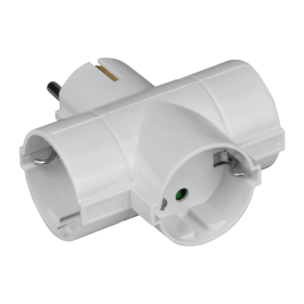 Schuko električni razdjelnik, 3 utičnice bijela DPM SP907W