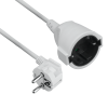 Produžni kabel sa utikačem i natikačem, bijeli, 5 m DPM SPS04