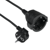 Produžni kabel sa utikačem i natikačem, crni, 10 m DPM SPS06B