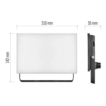 Reflektor LED 51W 4000K 4300lm crni IP65 ZS2541