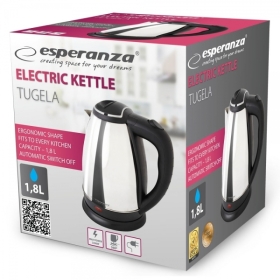 Električno kuhalo za vodu TUGELA 1,8L srebrna ESP EKK104S