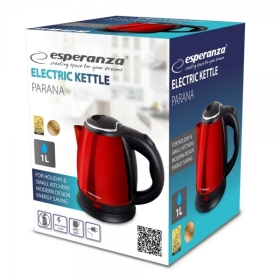Električno kuhalo za vodu PARANA 1.0L crveno ESP EKK128R