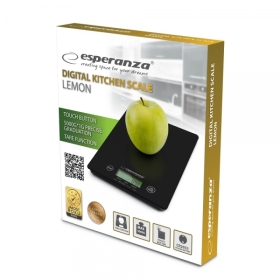 Digitalna kuhinjska vaga LEMON crna ESP EKS002K