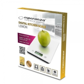 Digitalna kuhinjska vaga LEMON bijela ESP EKS002W