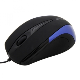 Sirius 3d žični optički miš USB crno/plavi ESP EM102B