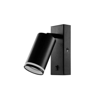 Zidna svjetiljka za GU žarulju max 35W 55mm IP20 crna 100296