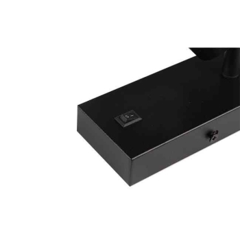 Zidna svjetiljka za GU žarulju max 35W 55mm IP20 crna 100296