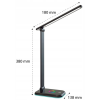 Stolna svjetiljka 12W 3/1 + RGB 960lm IP20 crna 0338