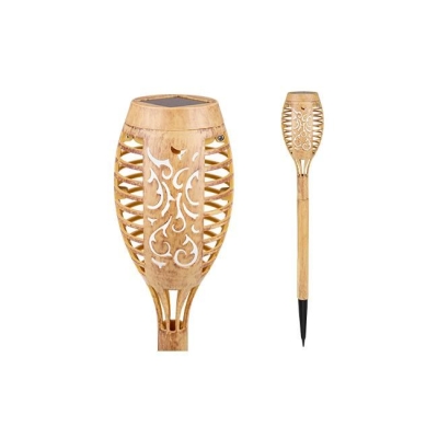 Solarna LED vrtna svjetiljka 0,72W 50cm, imitacija plamena, boja bambus 3658