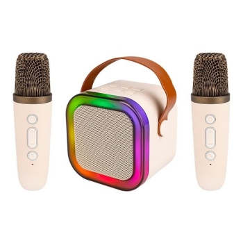 Prijenosni Bluetooth karaoke zvučnik s 2 mikrofona MASTER 8979