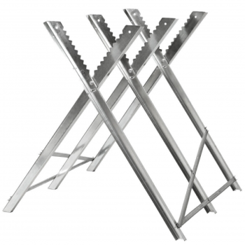 Stalak za piljenje drva 83x83x79cm pocinčani max 150kg VPTF12485