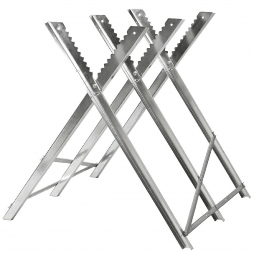 Stalak za piljenje drva 83x83x79cm pocinčani max 150kg VPTF12485