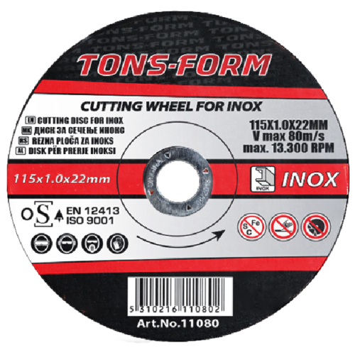 Ploča rezna inox 125x1x22mm VPTF11081