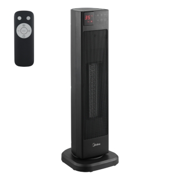 Ventilatorska grijalica s daljinskim oscilirajuća 58 cm crna MIDEA NTH20-22ER