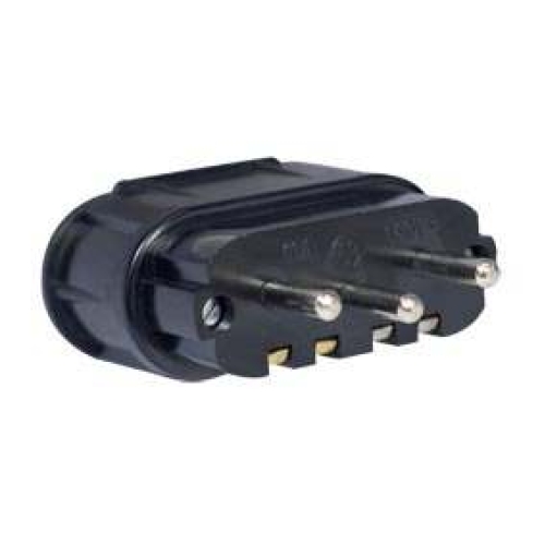 Tropolni utikač 3P+N+E - bakelitni 16A 440 V crni 215NL.2