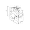 Utičnica schuko +KS 2P+E 16A 250V sa zaštitom od dodira bijela 740501.2