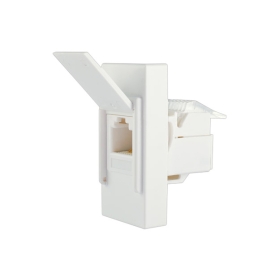 Telefonska priključnica ravna KS keystone Cat.3 RJ 6/4 1M bijela 744101.2