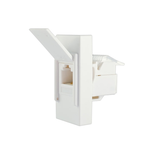 Telefonska priključnica ravna KS keystone Cat.3 RJ 6/4 1M bijela 744101.2