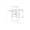Priključnica ravna RJ45 Cat.6 UTP KS 1M bijela 745101.2