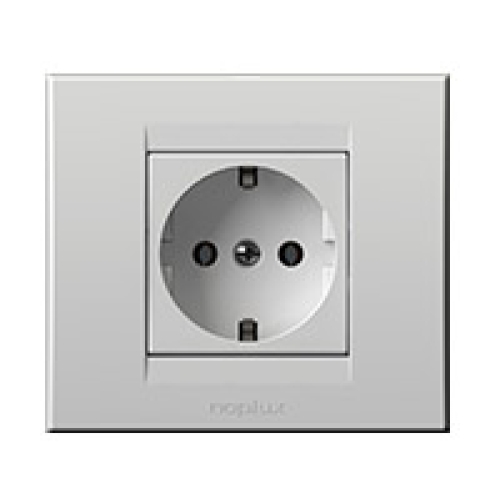 Priključnica dvopolna 2P+E 16A 250V sa plastičnom jezgrom bijela 842111,2