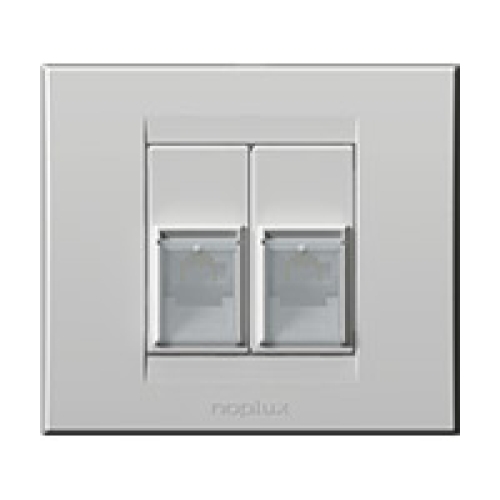 Dupla priključnica RJ45 Cat 6 UTP bijela 844611,2
