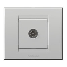 Koaksijalna priključnica TV individualna PAL/F 0dB bijela 848311,2