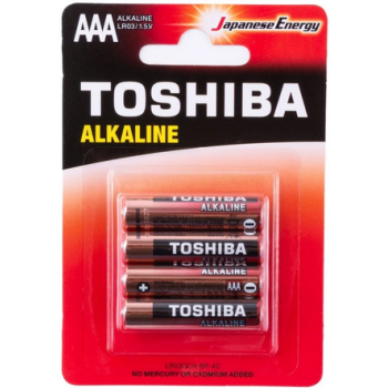 Baterija Toshiba AAA alkaline 4 kom/pak LR03GCA