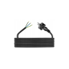 Kabel za kućanske aparate H05RR-F 3x2,5mm 1,5m sa gumenim utikačem crni D.3526