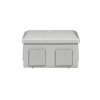 Kutija razvodna nadžbukna 80x80x40mm 6 uvoda siva S-BOX 036