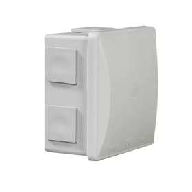 Kutija razvodna nadžbukna 80x80x40mm 6 uvoda siva S-BOX 036
