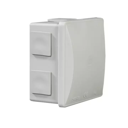 Kutija razvodna nadžbukna 80x80x40mm 6 uvoda siva S-BOX 036